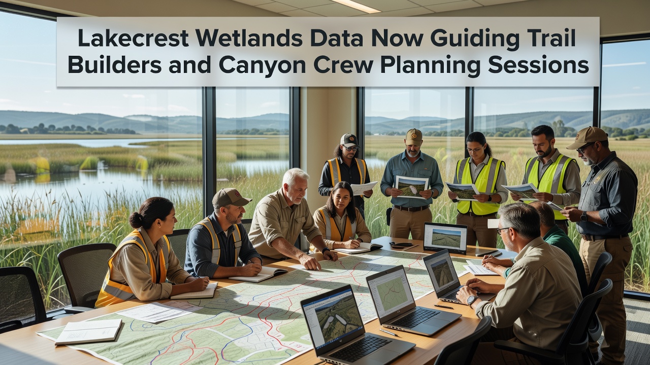 Lakecrest Wetlands Data Now Guiding Trail Builders and Canyon Crew Planning Sessions