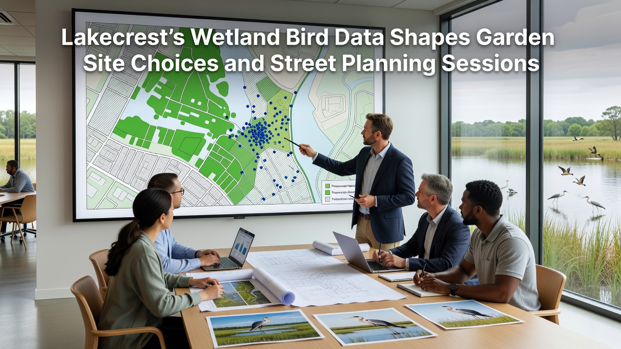 Lakecrest's Wetland Bird Data Shapes Garden Site Choices and Street Planning Sessions